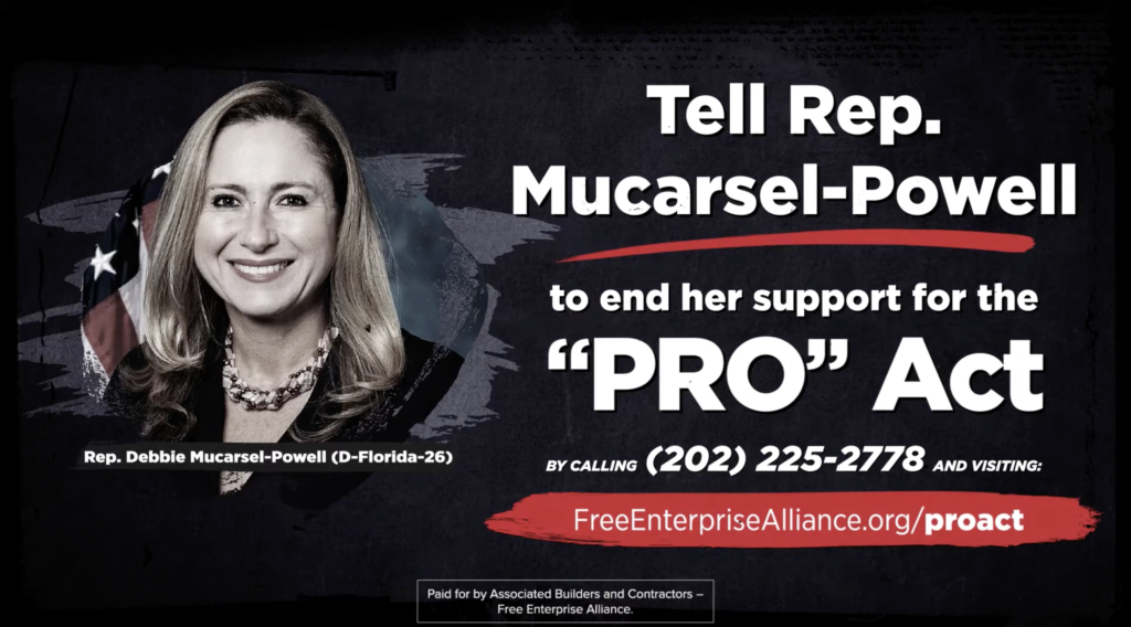Rep. Mucarsel-Powell – Florida Can’t Afford the PRO Act