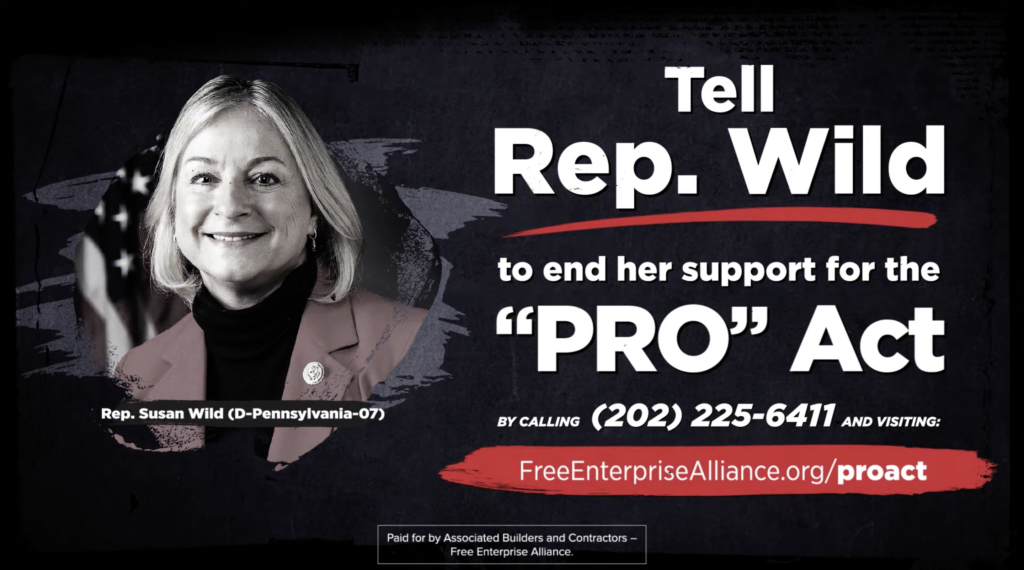Rep. Wild – Pennsylvania Can’t Afford the PRO Act